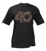 60. TRIČKO černé,  logo "40"
